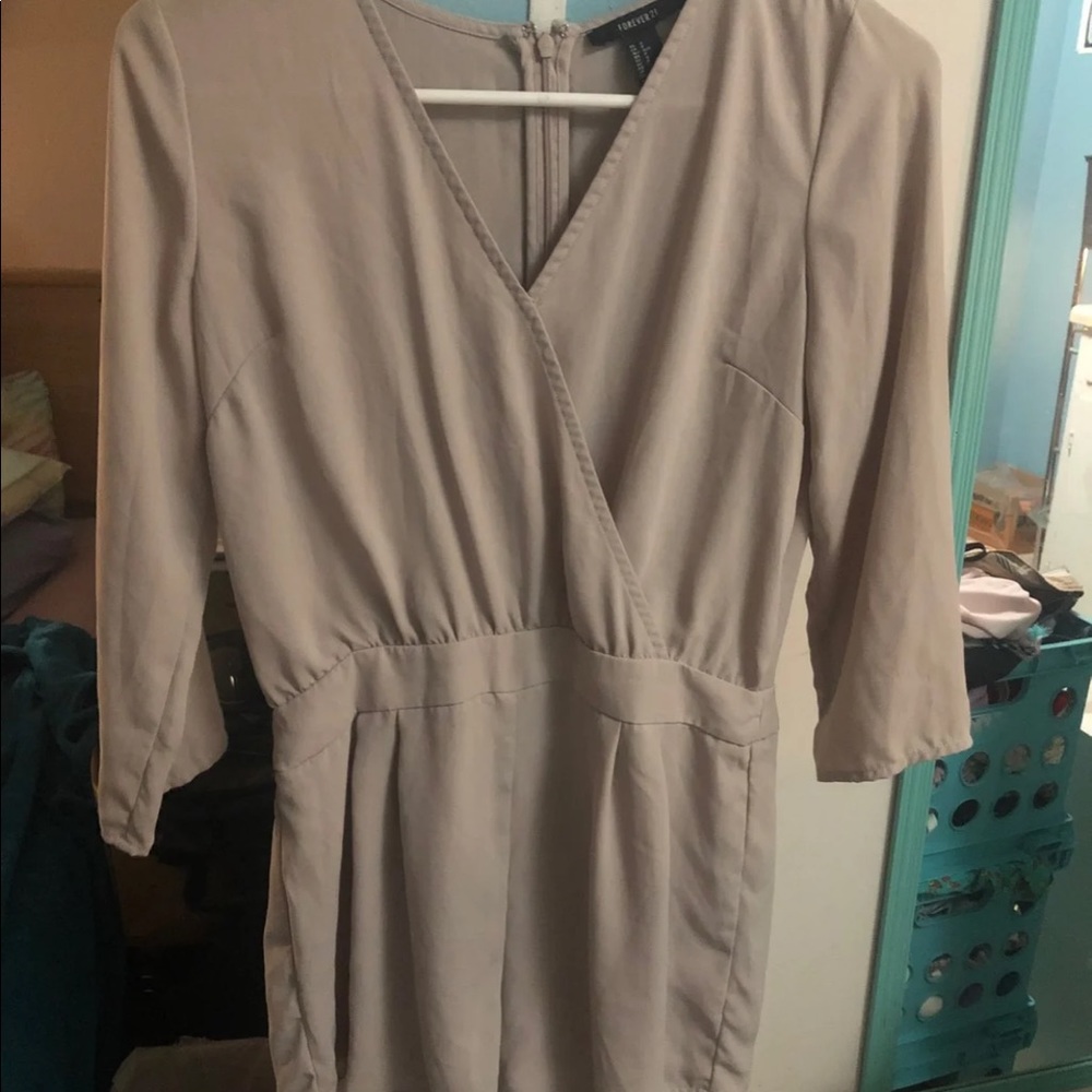 Forever 21 tan romper